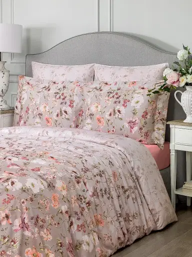 Togas Henrietta Duvet Cover & Sham Collection - Pink Beige White King | Thumbnail 5 Togas Henrietta Duvet Cover & Sham Collection - Pink Beige White King | Thumbnail 5