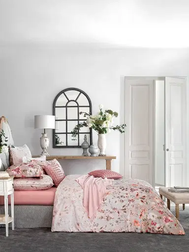 Togas Henrietta Duvet Cover & Sham Collection - Pink Beige White King | Thumbnail 6 Togas Henrietta Duvet Cover & Sham Collection - Pink Beige White King | Thumbnail 6