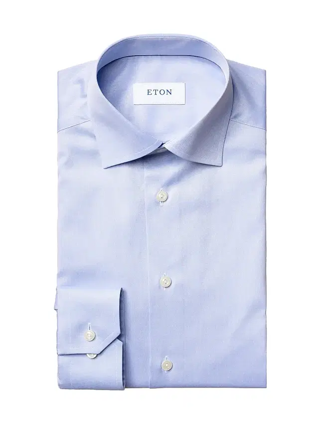 Men's Slim-Fit Twill Dress Shirt - Blue Men's Slim-Fit Twill Dress Shirt - Blue