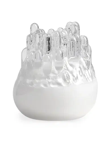 Kosta Boda Polar Glass Votive Holder - White - Size Large | Thumbnail 1 Kosta Boda Polar Glass Votive Holder - White - Size Large | Thumbnail 1
