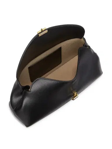 Toteme Women's T-Lock Convertible Leather Clutch - Black | Thumbnail 3 Toteme Women's T-Lock Convertible Leather Clutch - Black | Thumbnail 3