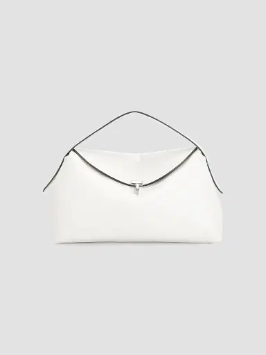 Toteme Women's T-Lock Leather Top-Handle Bag - Shark | Thumbnail 15 Toteme Women's T-Lock Leather Top-Handle Bag - Shark | Thumbnail 15