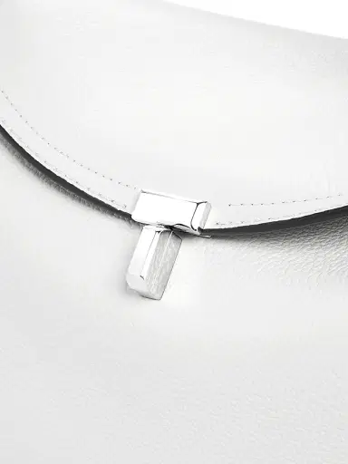 Toteme Women's T-Lock Leather Top-Handle Bag - Shark | Thumbnail 20 Toteme Women's T-Lock Leather Top-Handle Bag - Shark | Thumbnail 20
