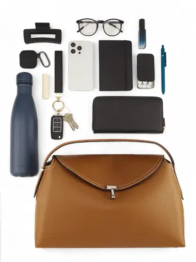 Toteme Women's T-Lock Leather Top-Handle Bag - Shark | Thumbnail 26 Toteme Women's T-Lock Leather Top-Handle Bag - Shark | Thumbnail 26