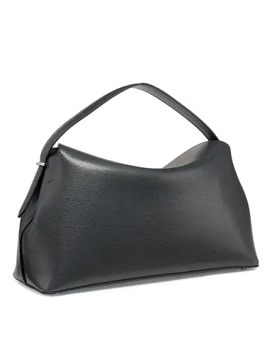 Toteme Women's T-Lock Leather Top-Handle Bag - Shark | Thumbnail 4 Toteme Women's T-Lock Leather Top-Handle Bag - Shark | Thumbnail 4