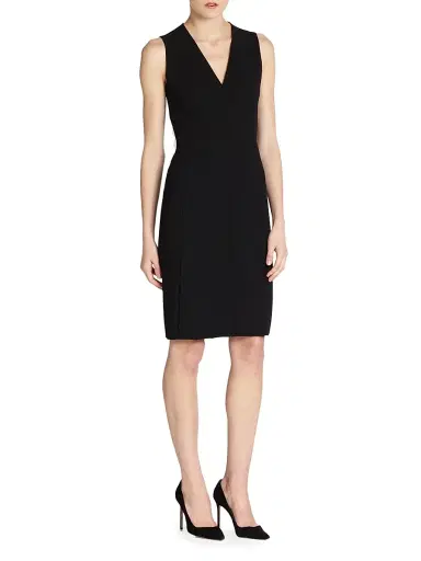 Akris Women's Architecture Collection Double-Face Wool Dress - Black - Size 16 | Thumbnail 3 Akris Women's Architecture Collection Double-Face Wool Dress - Black - Size 16 | Thumbnail 3
