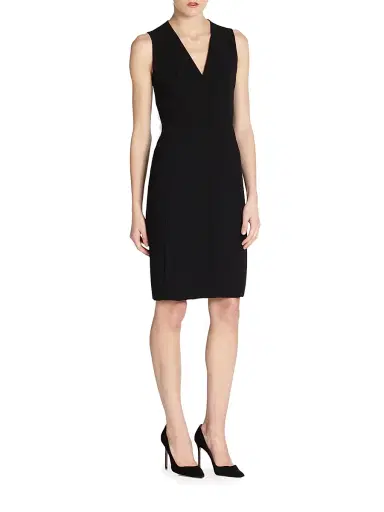 Akris Women's Architecture Collection Double-Face Wool Dress - Black - Size 16 | Thumbnail 1 Akris Women's Architecture Collection Double-Face Wool Dress - Black - Size 16 | Thumbnail 1