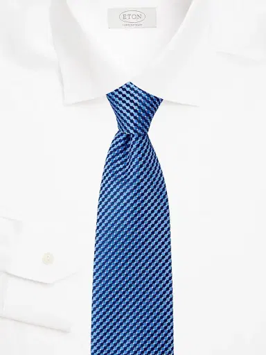 Eton Men's Micro Circle Silk Tie | Thumbnail 2 Eton Men's Micro Circle Silk Tie | Thumbnail 2