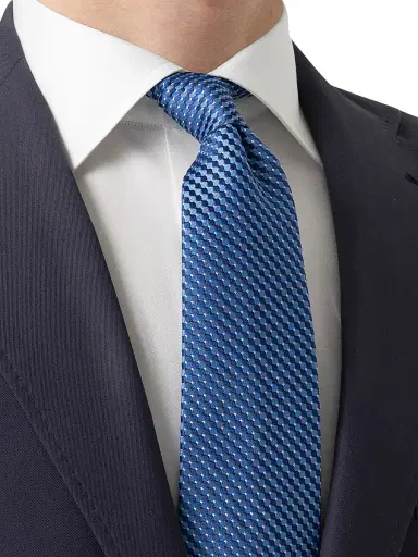 Eton Men's Micro Circle Silk Tie | Thumbnail 3 Eton Men's Micro Circle Silk Tie | Thumbnail 3