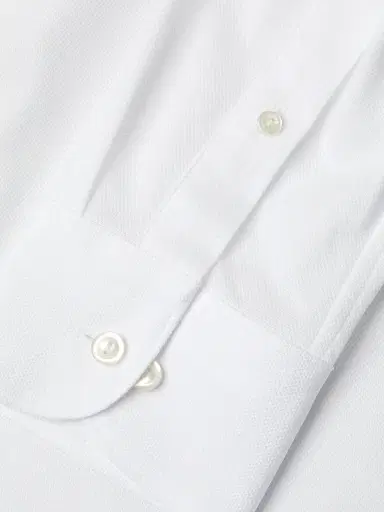 Eton Men's Soft Casual Slim-Fit Pique Cotton Sport Shirt - White | Thumbnail 6 Eton Men's Soft Casual Slim-Fit Pique Cotton Sport Shirt - White | Thumbnail 6