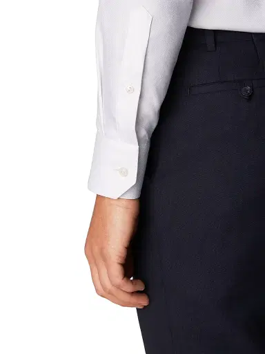 Eton Men's Contemporary-Fit Diagonal Stripe Dress Shirt - White | Thumbnail 5 Eton Men's Contemporary-Fit Diagonal Stripe Dress Shirt - White | Thumbnail 5