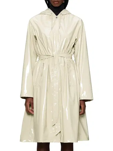 Rains Women's A-Line Longer W Jacket - Shore | Thumbnail 3 Rains Women's A-Line Longer W Jacket - Shore | Thumbnail 3