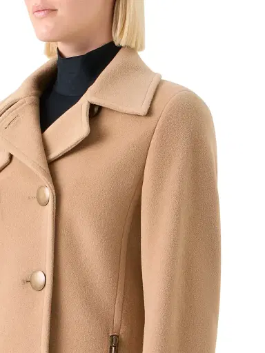 Akris punto Women's Double-Breasted Wool-Blend Pea Coat - Malt - Size 14 | Thumbnail 7 Akris punto Women's Double-Breasted Wool-Blend Pea Coat - Malt - Size 14 | Thumbnail 7