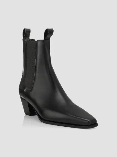 TOTEME Women's The City Boot Ankle Booties - Black - Size 5 | Thumbnail 2 TOTEME Women's The City Boot Ankle Booties - Black - Size 5 | Thumbnail 2