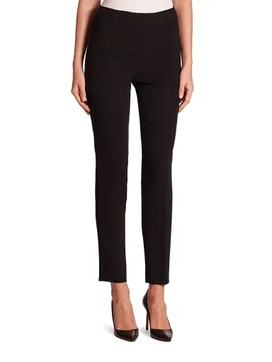 Akris Women's Melissa Double-Face Wool Pants - Black - Size 16 | Thumbnail 1 Akris Women's Melissa Double-Face Wool Pants - Black - Size 16 | Thumbnail 1