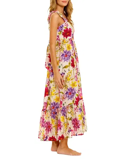 THE LAZY POET Women's Summer Soirée Mika Wind Floral Cotton Maxi Dress | Thumbnail 2 THE LAZY POET Women's Summer Soirée Mika Wind Floral Cotton Maxi Dress | Thumbnail 2