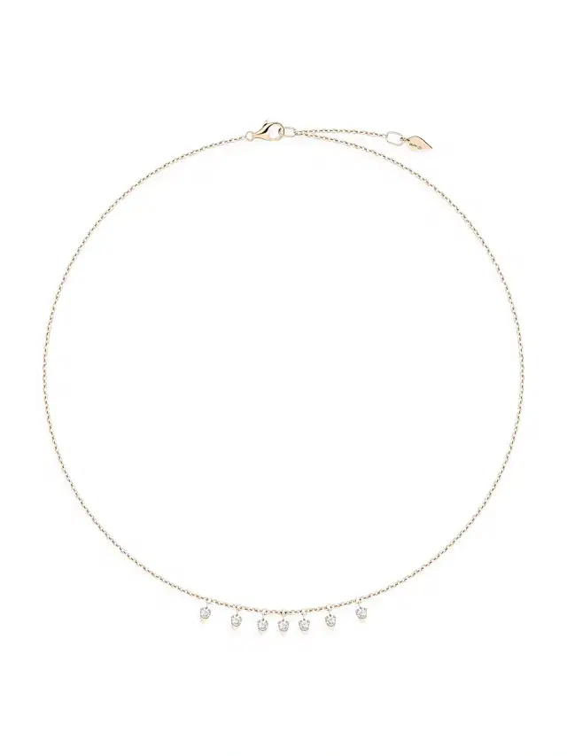 Women's Sunlight 18K Rose Gold & Floating Diamond Necklace - Rose Gold Women's Sunlight 18K Rose Gold & Floating Diamond Necklace - Rose Gold