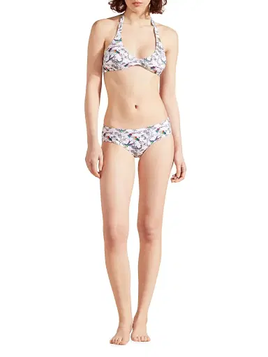 Vilebrequin Women's Rainbow Birds Bikini Top - Blanc | Thumbnail 2 Vilebrequin Women's Rainbow Birds Bikini Top - Blanc | Thumbnail 2