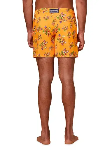 Vilebrequin Men's Mahina Turtle Swim Shorts - Carrot | Thumbnail 5 Vilebrequin Men's Mahina Turtle Swim Shorts - Carrot | Thumbnail 5