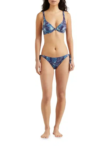 Vilebrequin Women's Eye Of The Wind Side-Tie Bikini Bottom - Blue | Thumbnail 2 Vilebrequin Women's Eye Of The Wind Side-Tie Bikini Bottom - Blue | Thumbnail 2