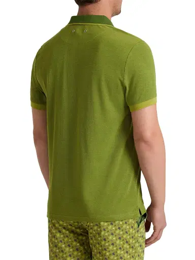 Vilebrequin Men's Cotton Polo Shirt - Jungle Green - Size XXL | Thumbnail 2 Vilebrequin Men's Cotton Polo Shirt - Jungle Green - Size XXL | Thumbnail 2