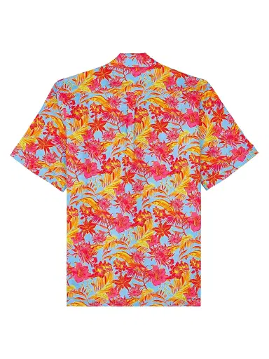Vilebrequin Men's Tahiti Flower Linen Camp Shirt - Santorini - Size XXL | Thumbnail 3 Vilebrequin Men's Tahiti Flower Linen Camp Shirt - Santorini - Size XXL | Thumbnail 3