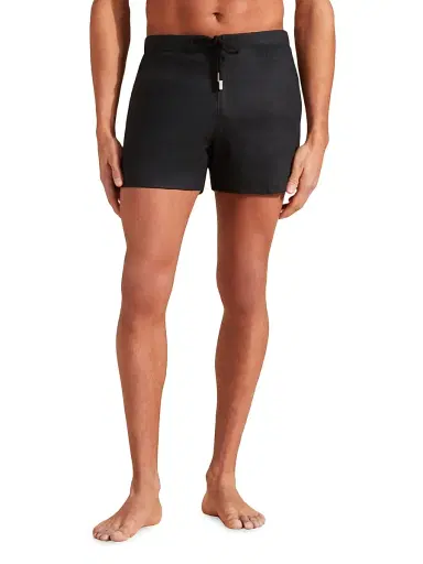 Vilebrequin Men's Linen Swim Shorts - Black - Size XXL | Thumbnail 4 Vilebrequin Men's Linen Swim Shorts - Black - Size XXL | Thumbnail 4