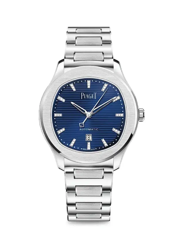 Men's Polo Blue Diamond & Stainless Steel Bracelet Watch - Navy Men's Polo Blue Diamond & Stainless Steel Bracelet Watch - Navy