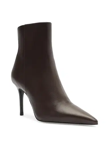 Schutz Women's Mikki 85MM Leather Stiletto Booties - Dark Chocolate | Thumbnail 2 Schutz Women's Mikki 85MM Leather Stiletto Booties - Dark Chocolate | Thumbnail 2