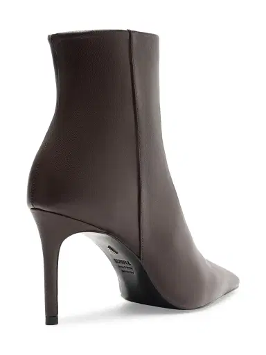 Schutz Women's Mikki 85MM Leather Stiletto Booties - Dark Chocolate | Thumbnail 3 Schutz Women's Mikki 85MM Leather Stiletto Booties - Dark Chocolate | Thumbnail 3