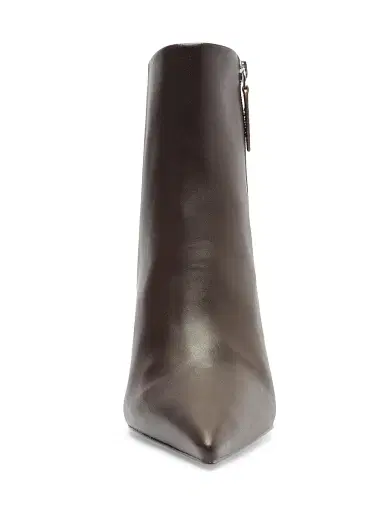 Schutz Women's Mikki 85MM Leather Stiletto Booties - Dark Chocolate | Thumbnail 6 Schutz Women's Mikki 85MM Leather Stiletto Booties - Dark Chocolate | Thumbnail 6