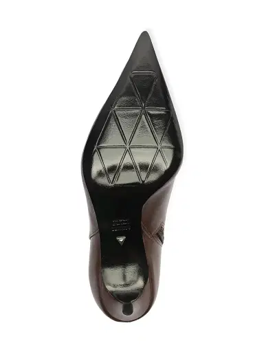 Schutz Women's Mikki 85MM Leather Stiletto Booties - Dark Chocolate | Thumbnail 8 Schutz Women's Mikki 85MM Leather Stiletto Booties - Dark Chocolate | Thumbnail 8