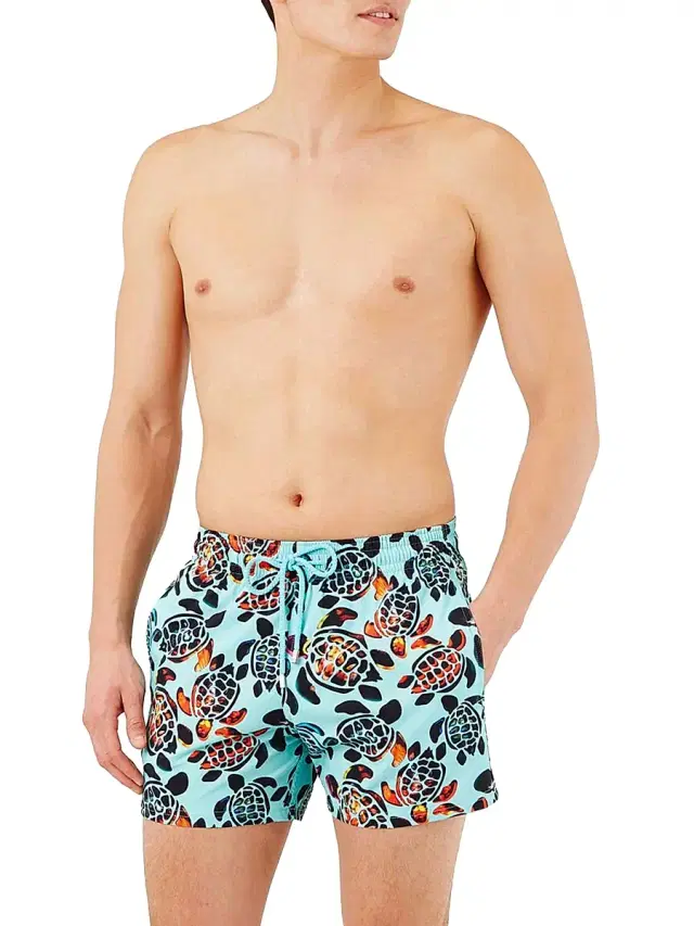 Men's Screen Turtles Swim Shorts - Lagon Men's Screen Turtles Swim Shorts - Lagon