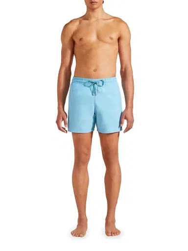 Vilebrequin Men's Aqua Splash Water-Reactive Graphic Swim Trunks - Blue - Size XXL | Thumbnail 2 Vilebrequin Men's Aqua Splash Water-Reactive Graphic Swim Trunks - Blue - Size XXL | Thumbnail 2
