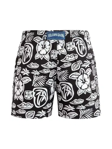 Vilebrequin Men's Tahiti Turtle Swim Trunks | Thumbnail 2 Vilebrequin Men's Tahiti Turtle Swim Trunks | Thumbnail 2