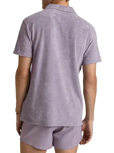 Vilebrequin Men's Terry Cloth Polo Shirt - Purple - Size XXXL | Thumbnail 5 Vilebrequin Men's Terry Cloth Polo Shirt - Purple - Size XXXL | Thumbnail 5
