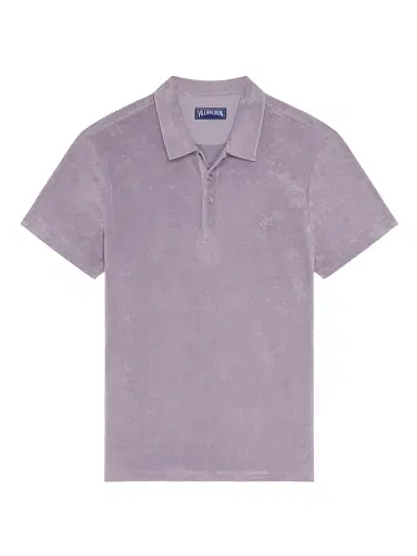 Vilebrequin Men's Terry Cloth Polo Shirt - Purple - Size XXXL | Thumbnail 1 Vilebrequin Men's Terry Cloth Polo Shirt - Purple - Size XXXL | Thumbnail 1
