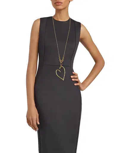 Chloé Women's Encoeur Vintage Gold Heart Pendant Necklace - Vintage Gold | Thumbnail 2 Chloé Women's Encoeur Vintage Gold Heart Pendant Necklace - Vintage Gold | Thumbnail 2