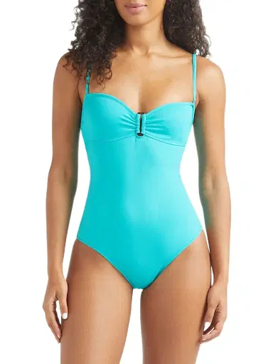 Vilebrequin Women's Solid Sculpt One-Piece Swimsuit - Vert Disco - Size Large | Thumbnail 4 Vilebrequin Women's Solid Sculpt One-Piece Swimsuit - Vert Disco - Size Large | Thumbnail 4
