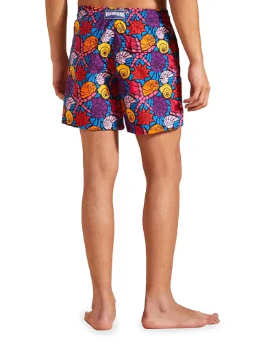 Vilebrequin Men's Noumea Sea Shell Graphic Swim Trunks - Navy Blue Marine - Size XXXL | Thumbnail 5 Vilebrequin Men's Noumea Sea Shell Graphic Swim Trunks - Navy Blue Marine - Size XXXL | Thumbnail 5