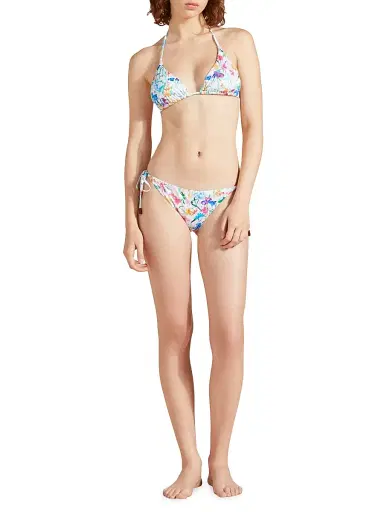 Vilebrequin Women's Happy Flowers String Bikini Top - Blanc | Thumbnail 2 Vilebrequin Women's Happy Flowers String Bikini Top - Blanc | Thumbnail 2
