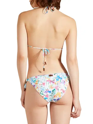 Vilebrequin Women's Happy Flowers String Bikini Top - Blanc | Thumbnail 3 Vilebrequin Women's Happy Flowers String Bikini Top - Blanc | Thumbnail 3