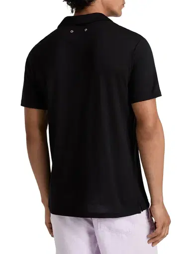 Vilebrequin Men's Classic-Fit Jersey Polo - Black - Size XXL | Thumbnail 2 Vilebrequin Men's Classic-Fit Jersey Polo - Black - Size XXL | Thumbnail 2
