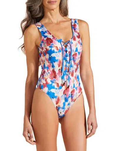 Vilebrequin Women's Flowers Sky Lattice One-Piece Swimsuit - Palace | Thumbnail 4 Vilebrequin Women's Flowers Sky Lattice One-Piece Swimsuit - Palace | Thumbnail 4