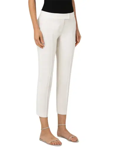 Akris punto Women's Frankie Cotton Pants - Cream - Size 18 | Thumbnail 3 Akris punto Women's Frankie Cotton Pants - Cream - Size 18 | Thumbnail 3
