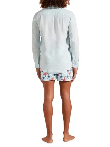 Vilebrequin Men's Linen Button-Up Shirt - Thalassa - Size XXXL | Thumbnail 2 Vilebrequin Men's Linen Button-Up Shirt - Thalassa - Size XXXL | Thumbnail 2