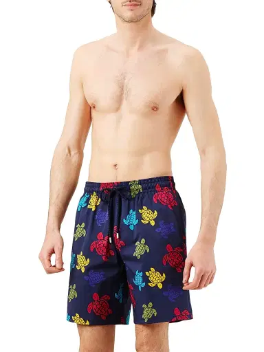 Vilebrequin Men's Okorise Turtle Swim Shorts - Navy | Thumbnail 2 Vilebrequin Men's Okorise Turtle Swim Shorts - Navy | Thumbnail 2