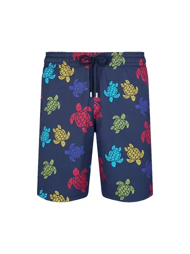 Vilebrequin Men's Okorise Turtle Swim Shorts - Navy | Thumbnail 1 Vilebrequin Men's Okorise Turtle Swim Shorts - Navy | Thumbnail 1
