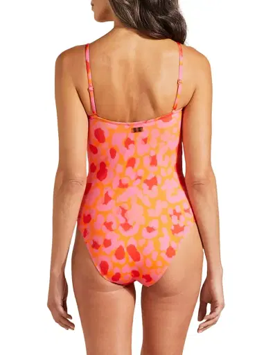Vilebrequin Women's New Leopard Underwire One-Piece Swimsuit - Apricot | Thumbnail 4 Vilebrequin Women's New Leopard Underwire One-Piece Swimsuit - Apricot | Thumbnail 4
