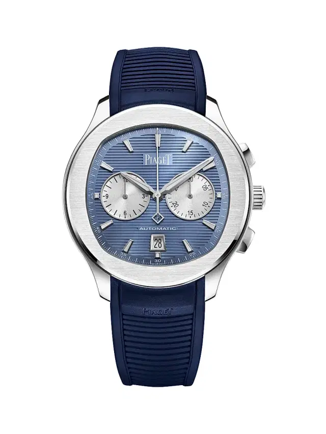 Men's Polo Stainless Steel & Rubber Chronograph Watch/42MM - Blue Men's Polo Stainless Steel & Rubber Chronograph Watch/42MM - Blue